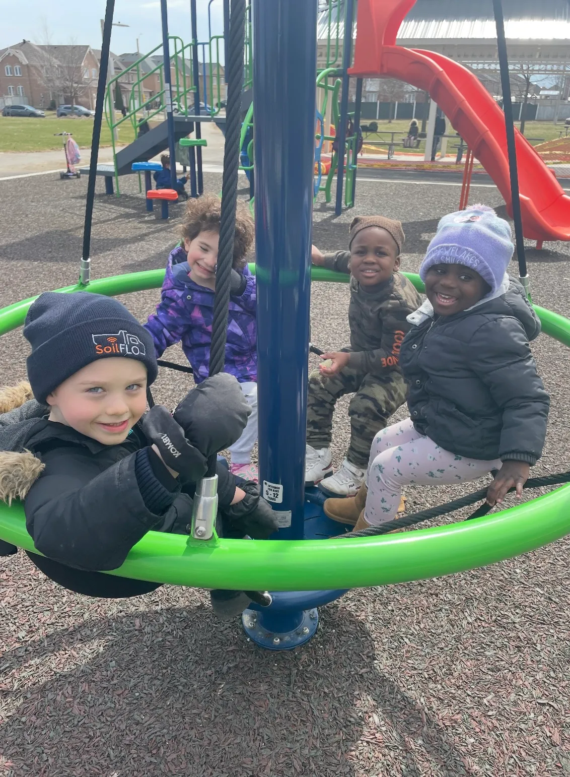 Photo of daycare kids at a park